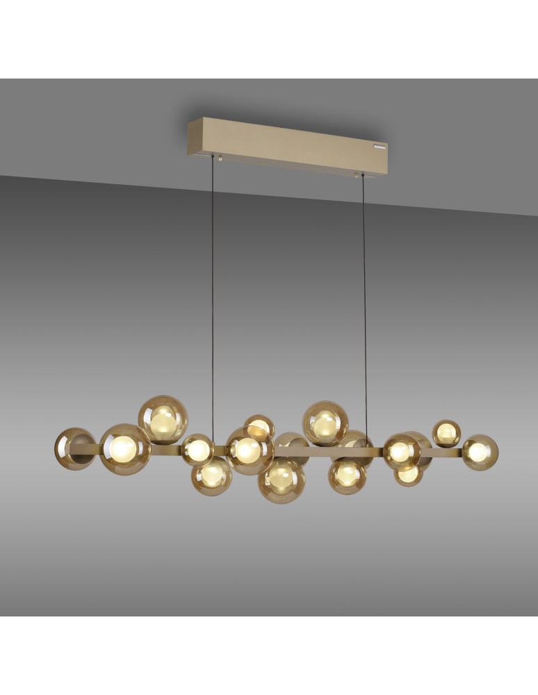 Paul Neuhaus Pure E-Popup Lampa Wisząca Złoty 2557-97