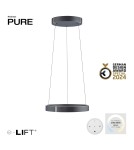 Paul Neuhaus Pure E-Clipse Lampa Wisząca Szary 2560-15