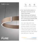 Paul Neuhaus Pure E-Clipse Lampa Wisząca Brązowy 2560-97