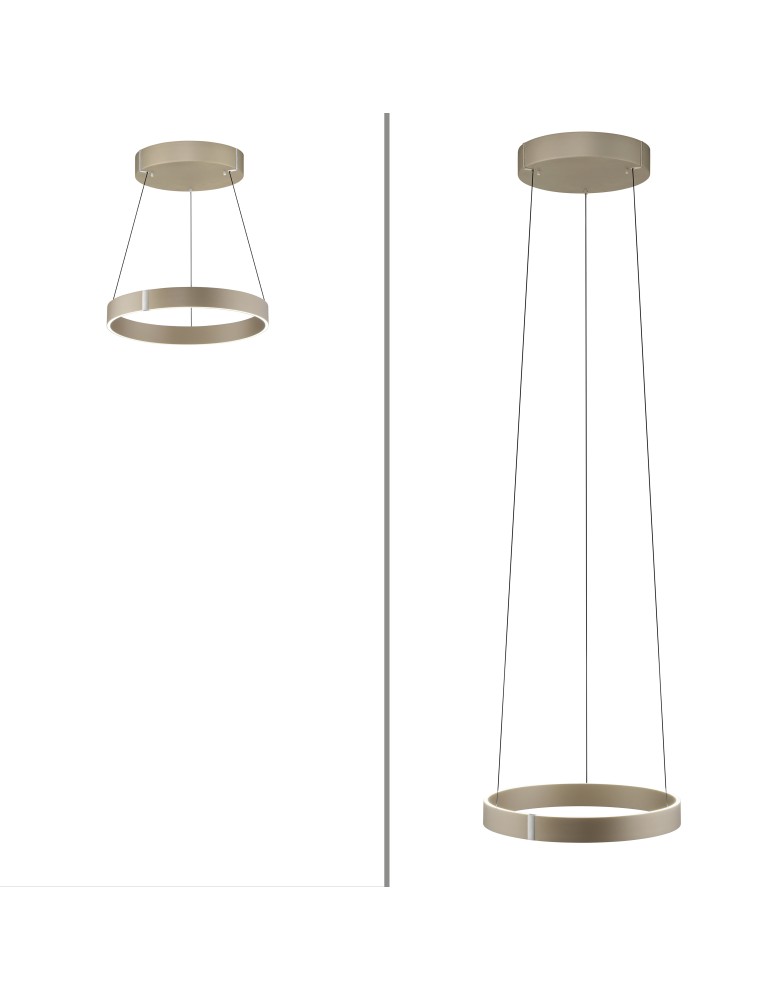 Paul Neuhaus Pure E-Clipse Lampa Wisząca Brązowy 2560-97