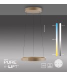 Paul Neuhaus Pure E-Clipse Lampa Wisząca Brązowy 2560-97