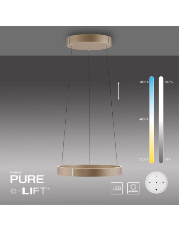 Paul Neuhaus Pure E-Clipse Lampa Wisząca Brązowy 2560-97 - product 2
