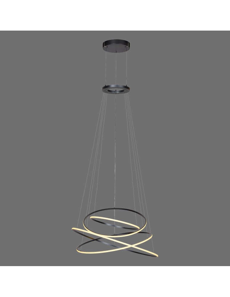 Paul Neuhaus Pure E-Flying Rings Lampa Wisząca Szary 2566-15