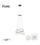 Paul Neuhaus Pure E-Flying Rings Lampa Wisząca Szary 2566-15