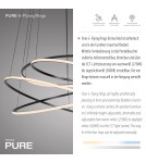 Paul Neuhaus Pure E-Flying Rings Lampa Wisząca Szary 2566-15
