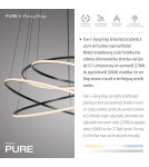 Paul Neuhaus Pure E-Flying Rings Lampa Wisząca Szary 2566-15