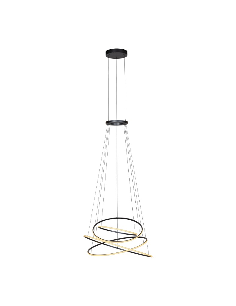 Paul Neuhaus Pure E-Flying Rings Lampa Wisząca Szary 2566-15