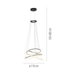 Paul Neuhaus Pure E-Flying Rings Lampa Wisząca Szary 2566-15