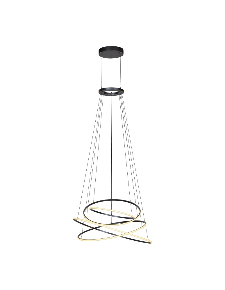 Paul Neuhaus Pure E-Flying Rings Lampa Wisząca Szary 2566-15