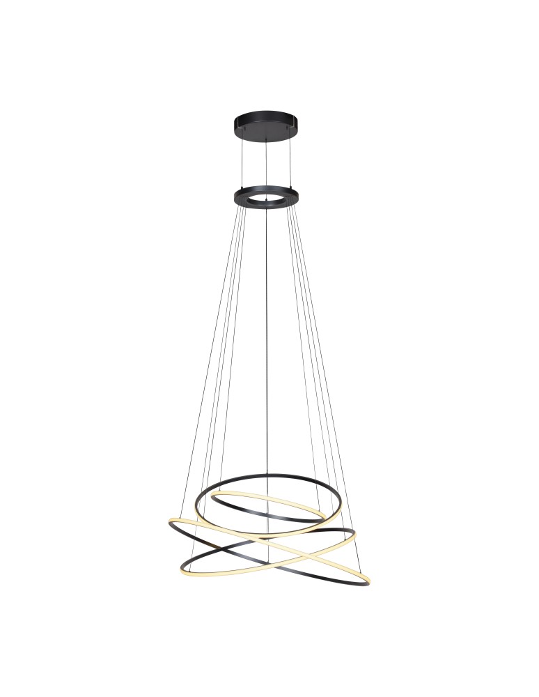 Paul Neuhaus Pure E-Flying Rings Lampa Wisząca Szary 2566-15