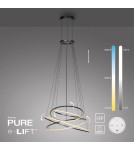 Paul Neuhaus Pure E-Flying Rings Lampa Wisząca Szary 2566-15