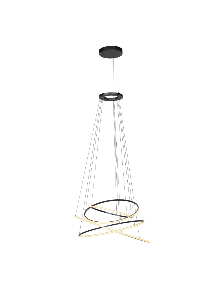 Paul Neuhaus Pure E-Flying Rings Lampa Wisząca Szary 2566-15