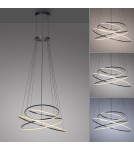 Paul Neuhaus Pure E-Flying Rings Lampa Wisząca Szary 2566-15