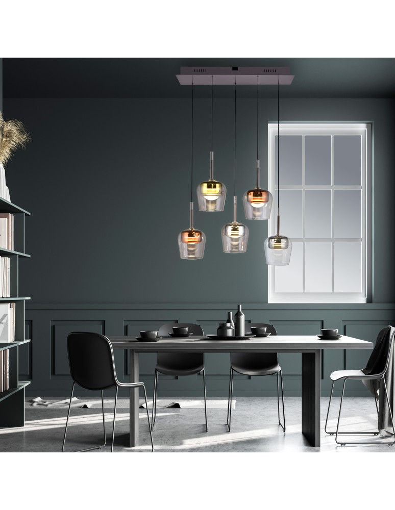 Paul Neuhaus Q-Kon Lampa Wisząca Multikolor 2743-70