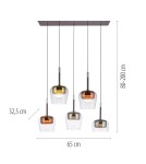 Paul Neuhaus Q-Kon Lampa Wisząca Multikolor 2743-70