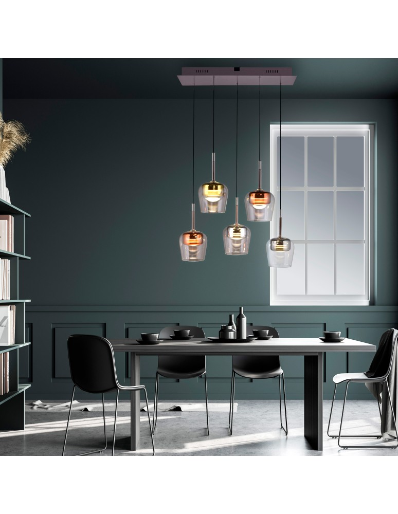 Paul Neuhaus Q-Kon Lampa Wisząca Multikolor 2743-70