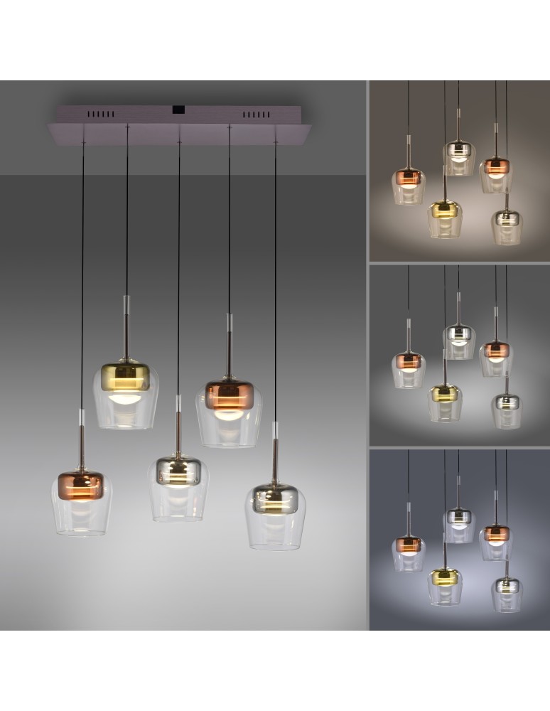 Paul Neuhaus Q-Kon Lampa Wisząca Multikolor 2743-70