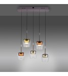Paul Neuhaus Q-Kon Lampa Wisząca Multikolor 2743-70