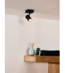 Ceiling spotlights - Lucide LENNERT Wall lamp 1xGU10 black 26958/05/30 - product 4