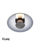 Paul Neuhaus Pure Vitrum Kinkiet/Lampa Sufitowa Szary 6082-15