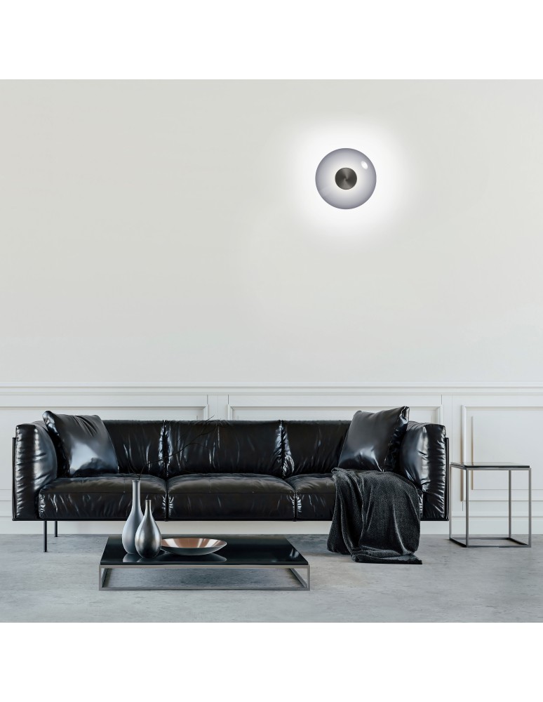 Paul Neuhaus Pure Vitrum Kinkiet/Lampa Sufitowa Szary 6082-15