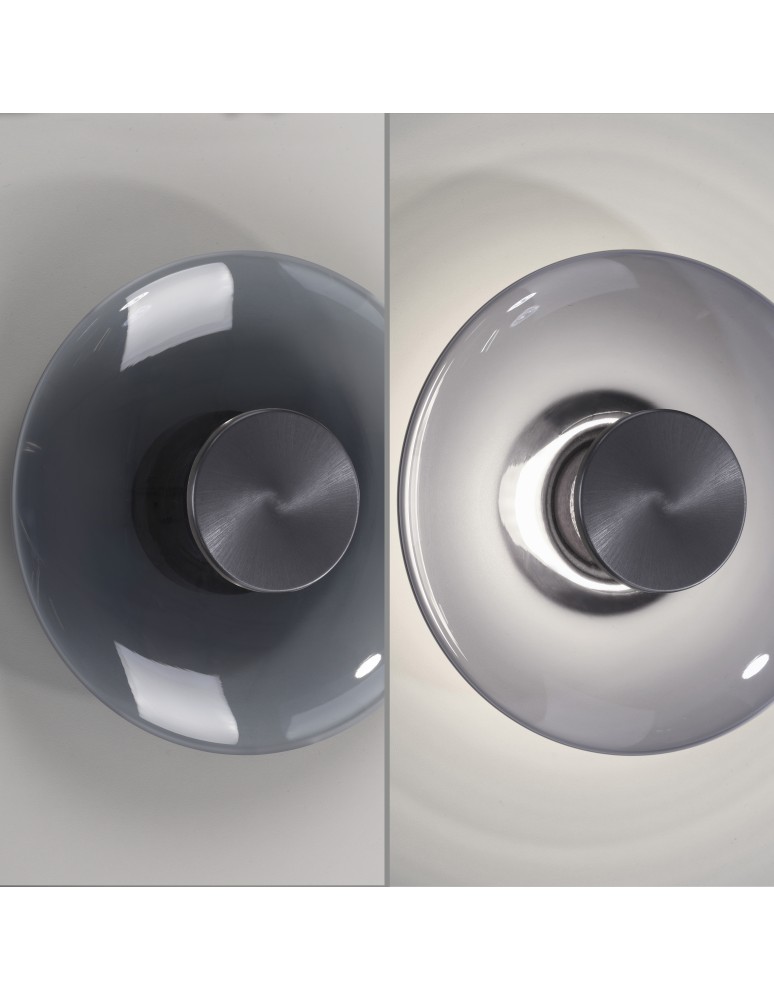 Paul Neuhaus Pure Vitrum Kinkiet/Lampa Sufitowa Szary 6082-15