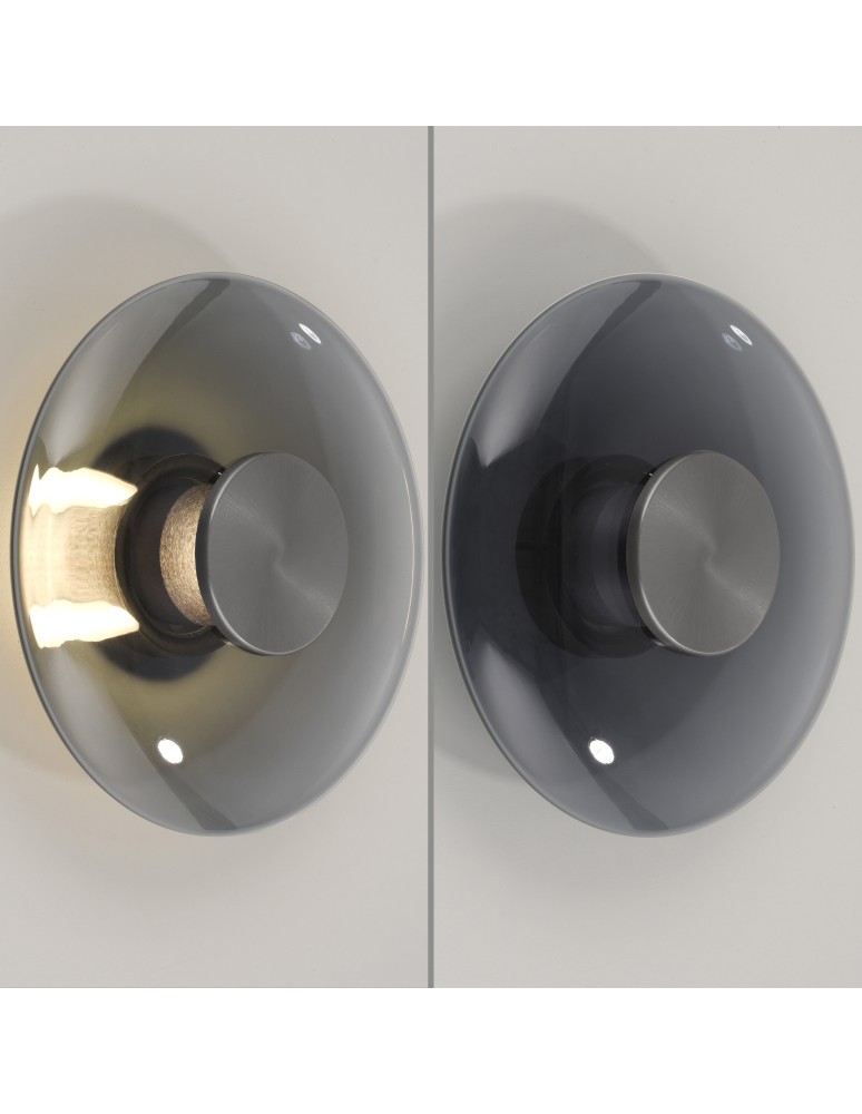 Paul Neuhaus Pure Vitrum Kinkiet/Lampa Sufitowa Szary 6082-15