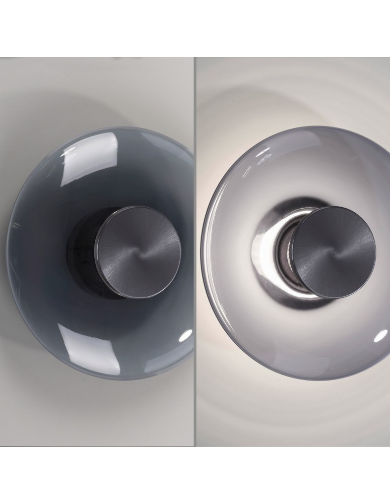 Paul Neuhaus Pure Vitrum Kinkiet/Lampa Sufitowa Szary 6082-15