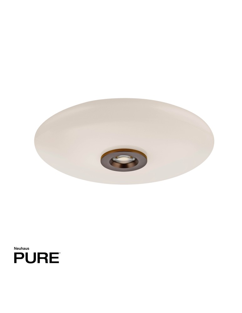 Paul Neuhaus Pure Vitrum Lampa Sufitowa Ciemnometalowo-Brązowy 6083-34