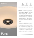 Paul Neuhaus Pure Vitrum Lampa Sufitowa Ciemnometalowo-Brązowy 6083-34