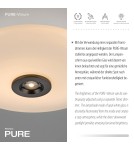 Paul Neuhaus Pure Vitrum Lampa Sufitowa Ciemnometalowo-Brązowy 6083-34