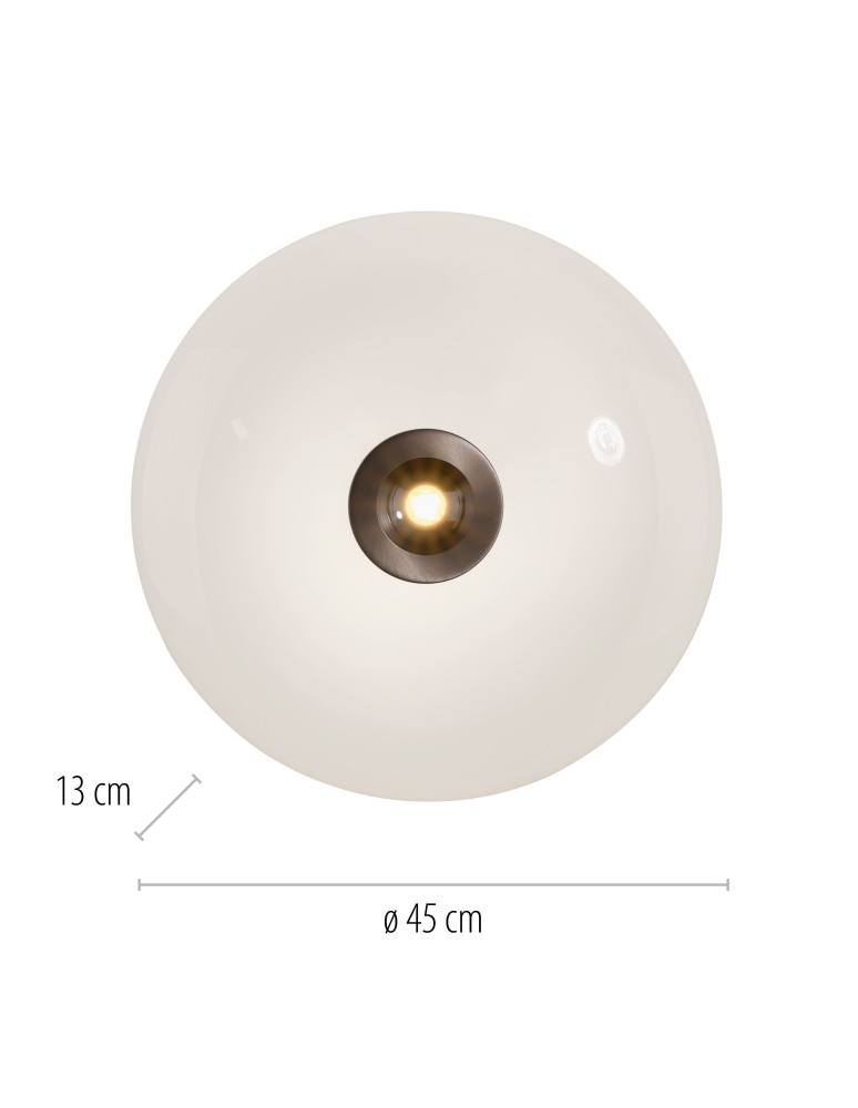 Paul Neuhaus Pure Vitrum Lampa Sufitowa Ciemnometalowo-Brązowy 6083-34