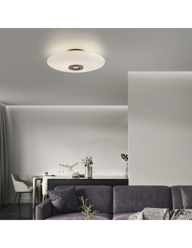 Paul Neuhaus Pure Vitrum Lampa Sufitowa Ciemnometalowo-Brązowy 6083-34