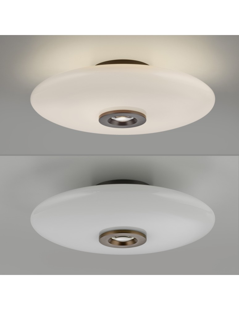 Paul Neuhaus Pure Vitrum Lampa Sufitowa Ciemnometalowo-Brązowy 6083-34