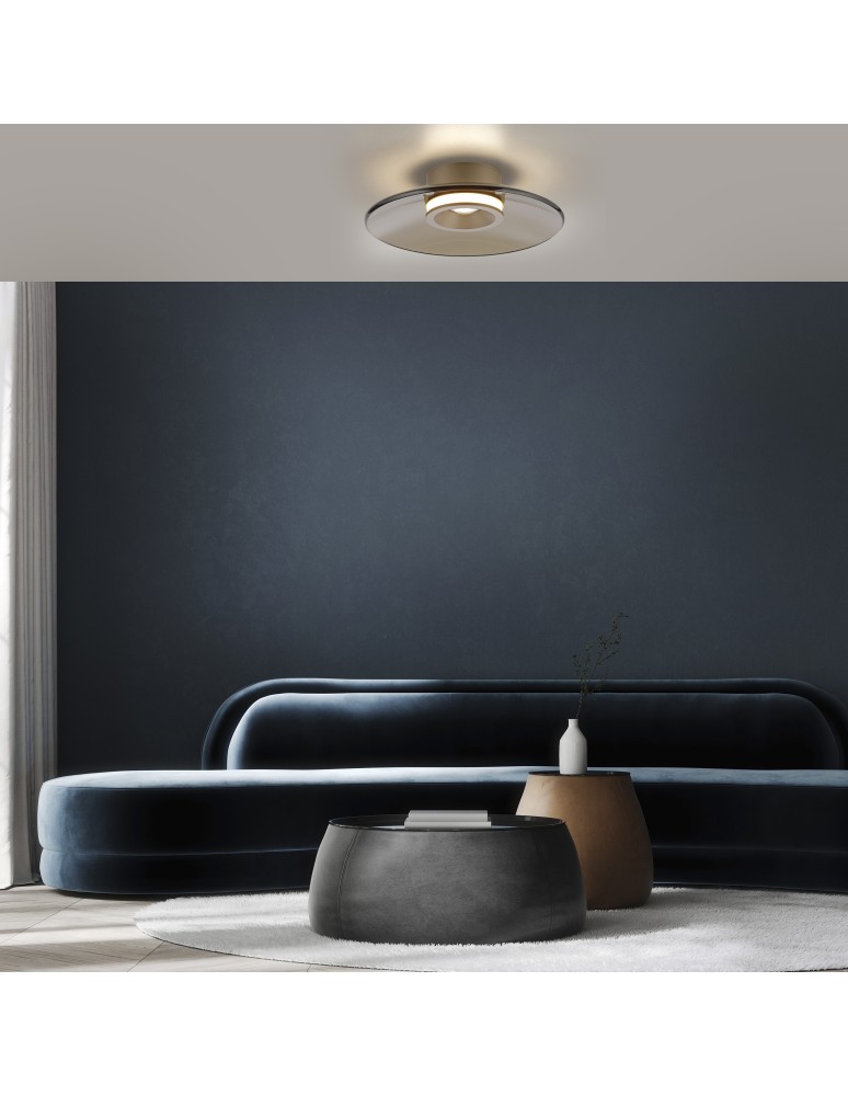 Paul Neuhaus Pure Moon Lampa Sufitowa Brązowy 6094-97