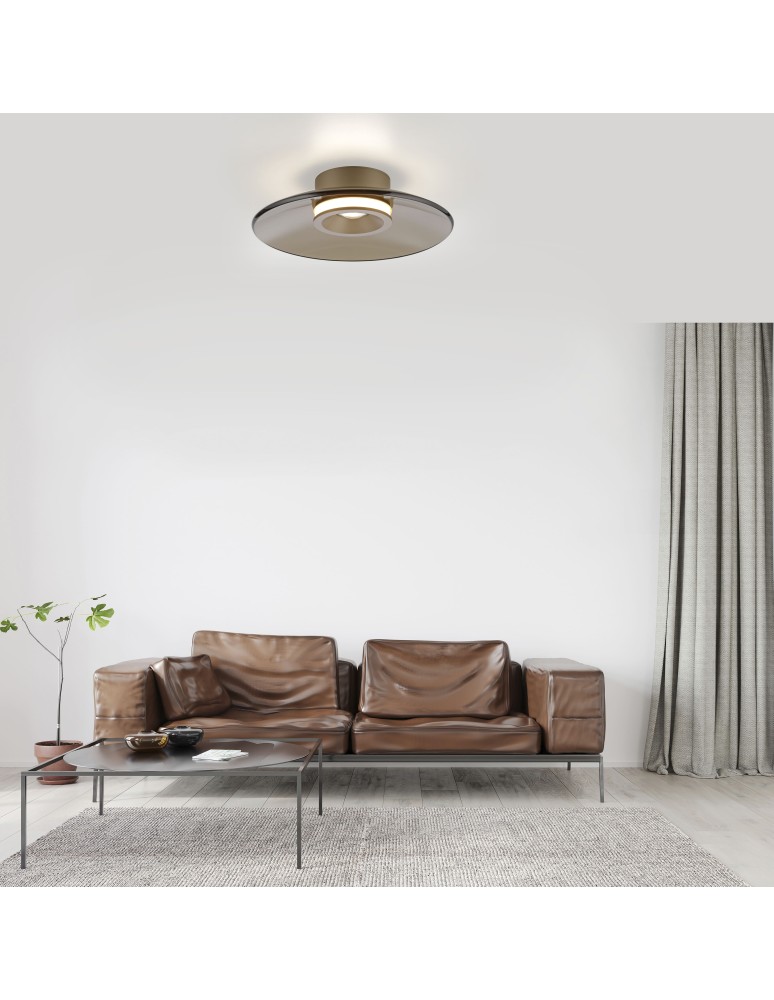 Paul Neuhaus Pure Moon Lampa Sufitowa Brązowy 6094-97