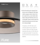 Paul Neuhaus Pure Moon Lampa Sufitowa Brązowy 6094-97