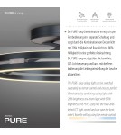 Paul Neuhaus Pure Loop Lampa Sufitowa Szary 6552-15