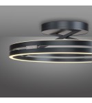 Paul Neuhaus Pure Loop Lampa Sufitowa Szary 6552-15