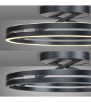Paul Neuhaus Pure Loop Lampa Sufitowa Szary 6552-15