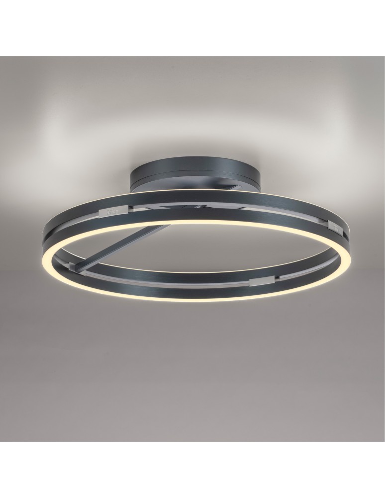 Paul Neuhaus Pure Loop Lampa Sufitowa Szary 6552-15