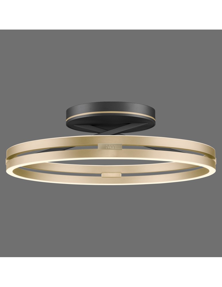 Paul Neuhaus Pure Loop Lampa Sufitowa Czarny/Matowy Mosiądz 6552-68