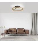 Paul Neuhaus Pure Loop Lampa Sufitowa Czarny/Matowy Mosiądz 6552-68