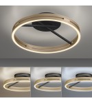 Paul Neuhaus Pure Loop Lampa Sufitowa Czarny/Matowy Mosiądz 6552-68