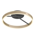 Paul Neuhaus Pure Loop Lampa Sufitowa Czarny/Matowy Mosiądz 6552-68