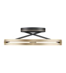 Paul Neuhaus Pure Loop Lampa Sufitowa Czarny/Matowy Mosiądz 6552-68