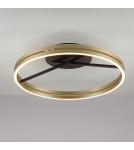 Paul Neuhaus Pure Loop Lampa Sufitowa Czarny/Matowy Mosiądz 6552-68