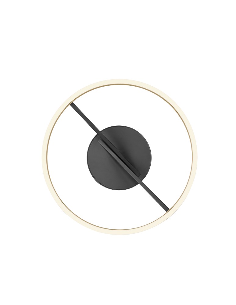 Paul Neuhaus Pure Loop Lampa Sufitowa Czarny/Matowy Mosiądz 6552-68