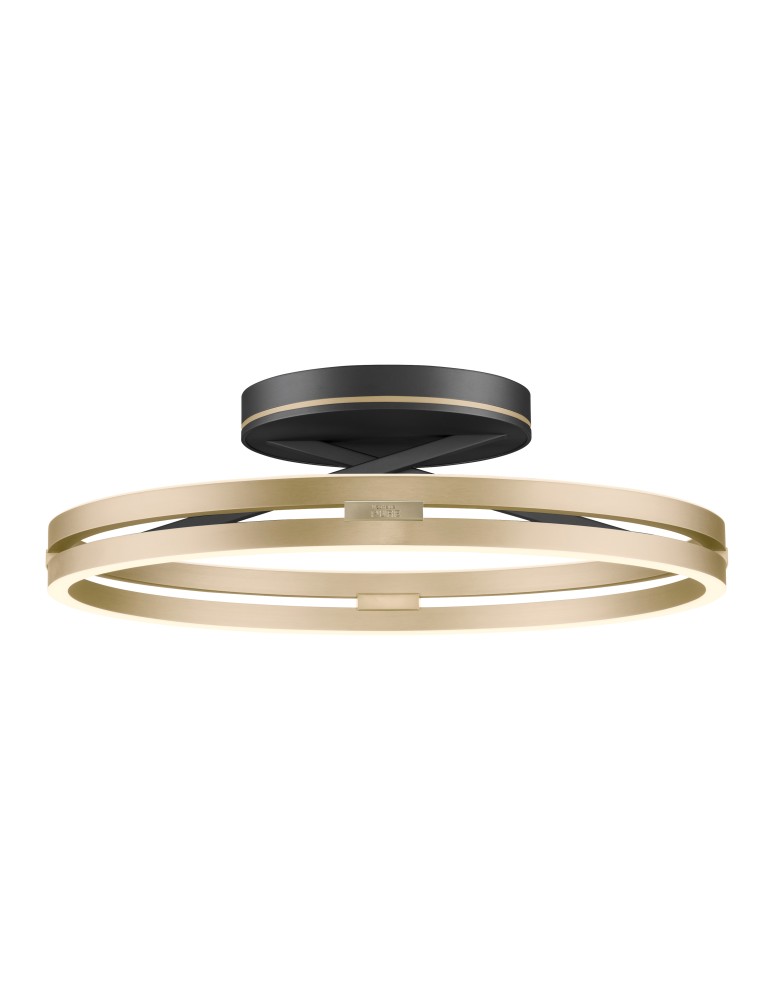 Paul Neuhaus Pure Loop Lampa Sufitowa Czarny/Matowy Mosiądz 6552-68
