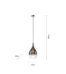 Paul Neuhaus Pilua Lampa Wisząca Chrom 2061-17
